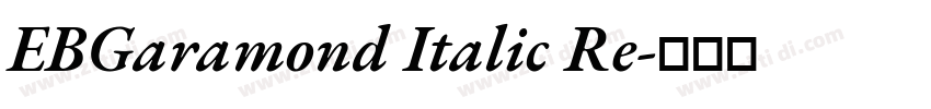 EBGaramond Italic Re字体转换